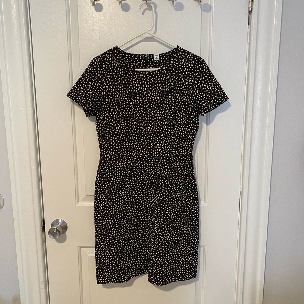 Cheetah print work dress